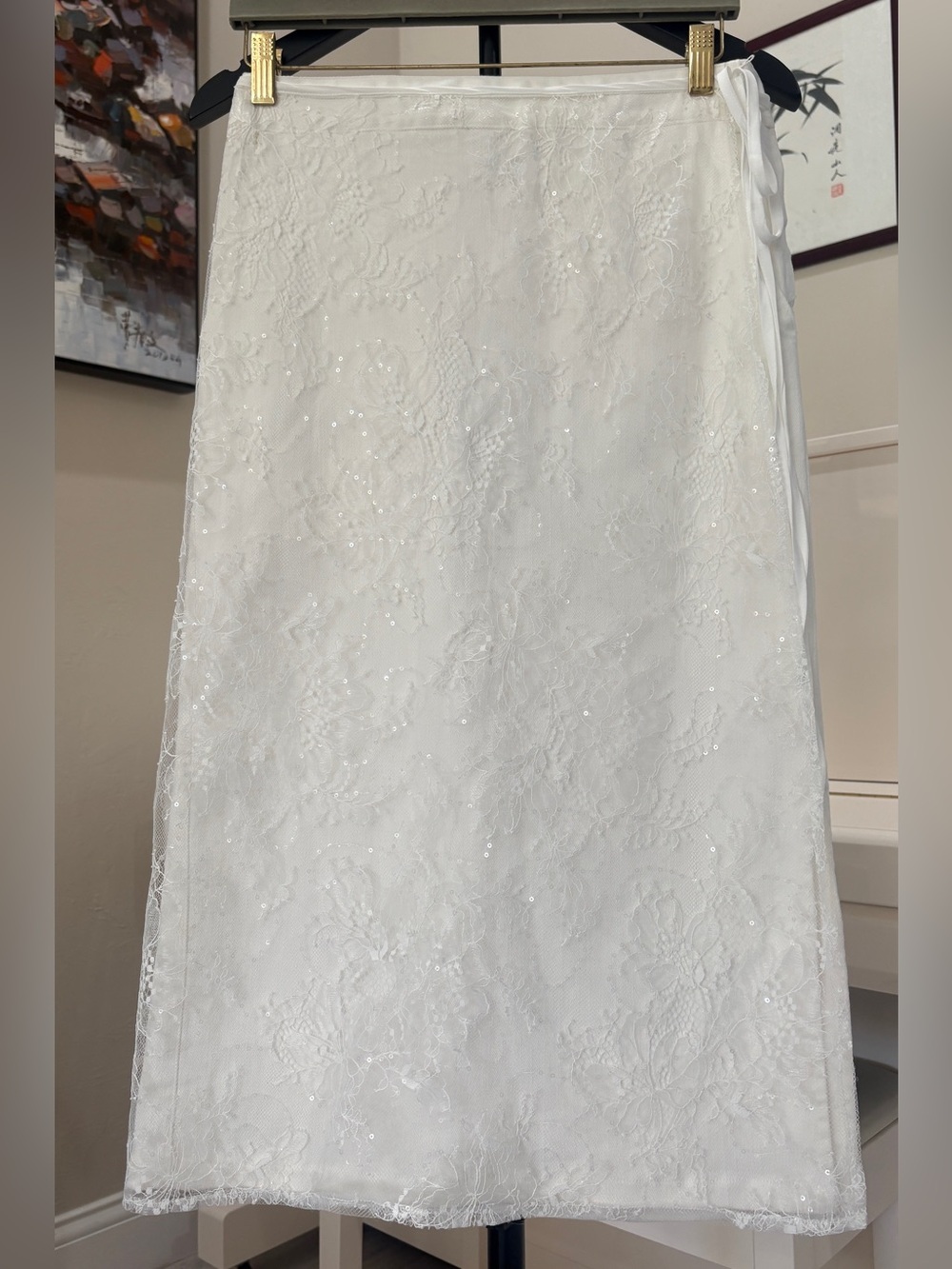 NWT Antropologie by & layered lace 2 layers midi skirt